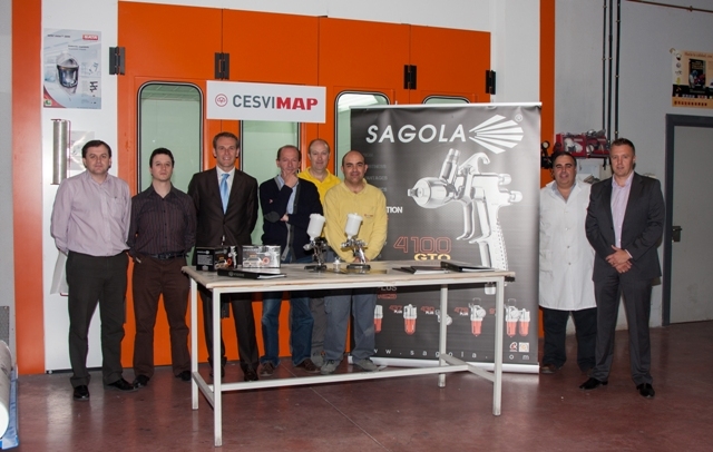 Presentación de la nueva pistola de pintura 4100 GTO en CESVIMAP