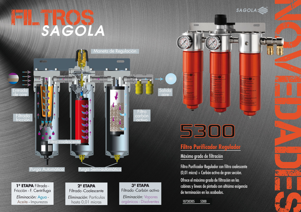 SAGOLA sigue reforzando su compromiso con el filtrado del aire comprimido en cabina